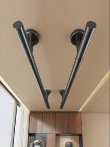 MINGZHI | Top-mounted Vintage Style Home Hanging Clothes Drying Rack
