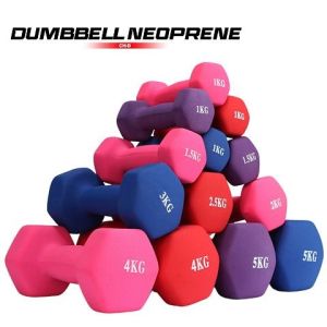 CHAMPS Mini Dumbell Barbel 1/2/3/5 Kg (2 Pcs) - Alat Gym Rumahan Cewek Alat Olahraga Untuk Di Rumah Vinyl Cewek Barbel
