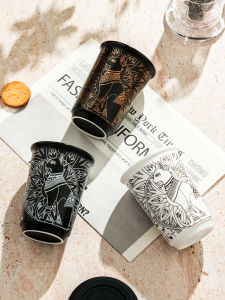 MOMO LIFE Anderson Cat High-end High Aesthetic Value Large Capacity 300 Milk Tea Cup Gift Luxury Couple Ceramic Cup