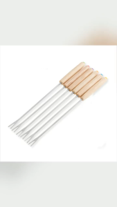 Takoyaki Stick Long Wooden Handle Barbecue Stick Heat Resistant Hot Pot Party Dessert Fruits Fork