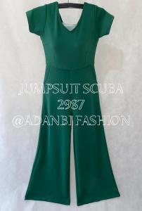 Jumpsuit Scuba Wanita: Jumpsuit Kulot Nyaman & Fit to L