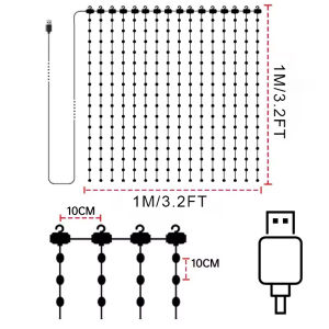 9.9FT Smart Curtain Lights 400 LED Dynamic DIY Fairy String Light APP Remote for Bedroom Backdrop Party Indoor Outdoor Decor