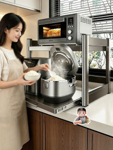 ERMO | Multipurpose Electric Appliance Storage Rack for Countertop Slideable