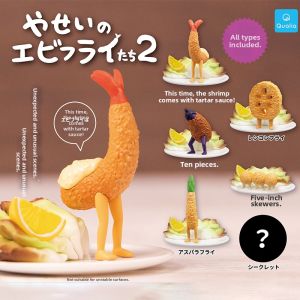 HULUXIONGDI | Authorized Cooking Theme Fried Shrimp and Eggplant Standing Tempura Figure