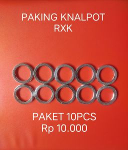 (PAKET 10PCS)GASKET PAKING KNALPOT RXK