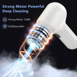 Car Vacuum Cleaner Wireless Portable Vacuum Cleaner For Car 95000PA High Power Mini Handheld Car Vacuum Cleaner Blower 2 in 1