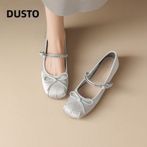 DUSTO | Autumn Flat Soft Womens Shoe Mary Jane Style With Bow