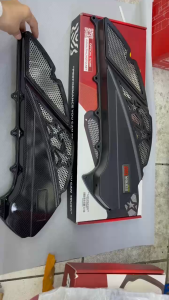 MOKOTO ELITE ELITE-12302 ELITE-12303 Star Light Stainless 304 Mesh Air Filter Cover / Airbox Cover ABS Plastic Fit Yamaha NMAX155 V2 V3 Standard / Aerox155 V2 V3 Standard Only For Flat Washable Air Filter (No Bolts Included) 1PC