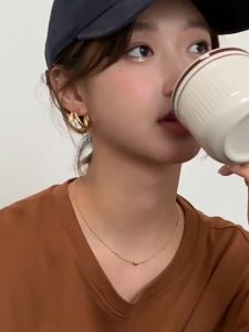 Anting Wanita Korea Titanium Emas Anti Karat | Giwang Mewah Gaya Boho Vintage 2025 | Perhiasan Elegan Hadiah Sempurna | Gratis Ongkir & COD