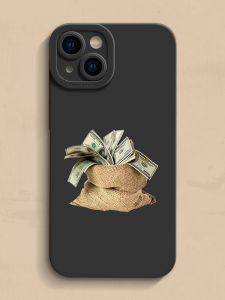 Creative Silicone Phone Case Money Bag Style Compatible with  14 pro Max 13 12 Mini Designs for Men Women Liquid Soft Simple