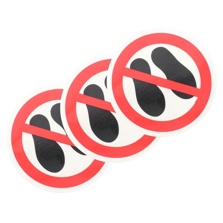3 Pcs Label Stickers Do Not Step on Warning Safety Logo Stepping ...