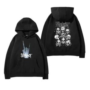 Áo Hoodie In Hình Ban Nhạc Slipknot Nhạc Rock Heavy Metal Chất Liệu Polyester Tay Dài Dành Cho Fan.