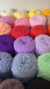 Benang Rajut Popy Yarn Benang Bulu Towel yang Lembut dan Halus Rajutan Lembut MG017