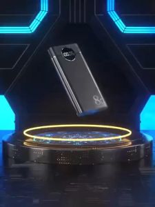 Pin dự phòng 100000mAh Đồng hồ hiển thị kỹ thuật số Dung lượng lớn Ngân hàng điện phủ sương kim loại Đèn LED kép Chính h