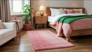 Eiyogen - Karpet lembut bahan bulu rasfur ukuran 50x160cm