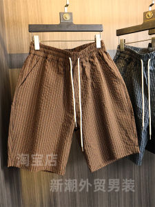 Quần Short Thể Thao Nam Mùa Hè 2025 Quần Short Nam Thường Ngày Thoáng Khí Nhanh Khô Chống Thấm Nước Họa Tiết Kẻ Sọc Quần Dài Thẳng