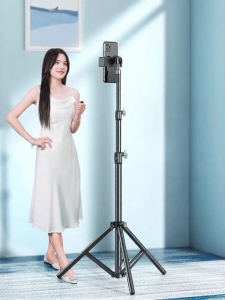 CRENOV | Live Streaming Support Video Selfie Stick Tripod Light  Desk Floor Tri-Support