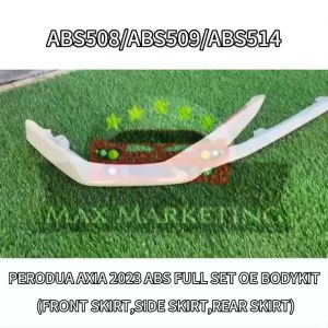 PERODUA AXIA2023 ABS FULL SET OE BODYKIT FRONT SKIRT/SIDE SKIRT/REAR SKIRT