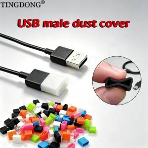 10 Chiếc Silicone USB-A Nam Chống Bụi Mũ Bảo Vệ Chống Bụi Có Cho Cáp USB Ổ Đĩa Flash Đầu Nối Nam Chống Bụi Nút Chặn
