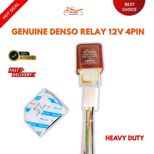 DENSO TOYOTA 12V RELAY & SOCKET JAPAN WIRE INSTALLED HEAVY DUTY