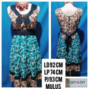 OL (OVERALL) MINI DRESS BIRU(ON&ON) 363