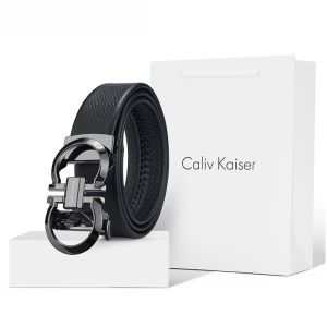 Thắt Lưng Da Bò Thật CalivKaiser 2025 Thắt Lưng Nam Tự Động Thời Trang Trẻ Trung Kinh Doanh Thắt Lưng Da Bò Rộng 35cm