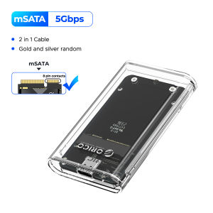 ORICO-Transparent External Adapter Mini mSATA SSD Enclosure Case to USB 3.2 Gen1 5Gbps for Samsung NGFF SSD Samsung