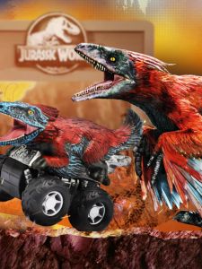 [Authentic Big Sale Price] Jurassic World Boy Dinosaur Toy Car Kids Boy Tyrannosaurus Chariot Pull Back Car