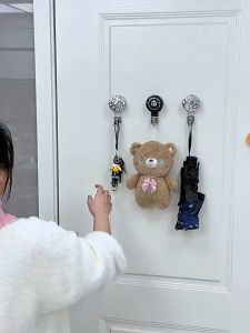 [OKLIFE. SG]Stick-on Hook for Bathroom and Kitchen/Rotating Vacuum Suction Cup Hook  Nail-free Traceless Hook/Wall Hooks  Reusable Hanging Hook