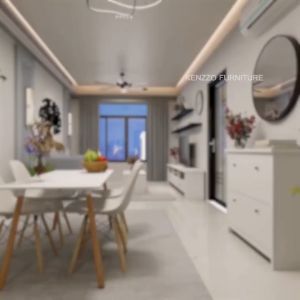 F&F: Basra TV Cabinet Modernist Design / Tv Rack / TV Console / Rak TV / meja tv