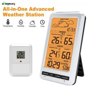 Wireless Weather Station Digital Color Display Home Cffice Greenhouse Outdoor Indoor Temperature Humidity Barometric Pressure