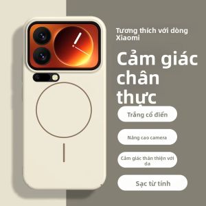 Ốp Điện Thoại Silicon Cao Cấp Từ Tính Dành Cho Xiaomi Mi 17 15 14 Pro Max Tương Thích Với Sạc Không Dây Magsafe