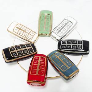 8 Buttons Key Holder Auto TPU Car Key Cover Case for Hyundai Genesis G80 GV70 GV80 2019 2020 2021 2022 Remote Accessories