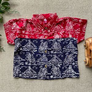 Batik Kida Kemeja Batik Anak Cewek Oversize Rayon Viscose Stela Premium Super Adem dan Nyaman