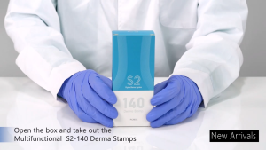 Hydra Microneedle Derma Stamp ปรับได้ 0-3 มม ปากกาความงาม ด้วย ขวด 10ml