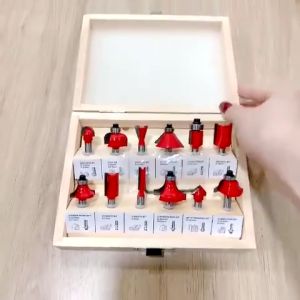 BỘ 12 MŨI SOI MŨI PHAY GỖ CỐT 6.35MM VÀ 12.7MM