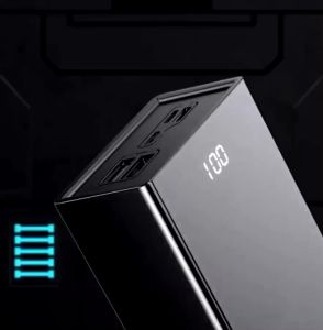 Fast Charging 30000 50000mAh  Powerbank With Digital Display LED Flash Light For Mobile Phone Device