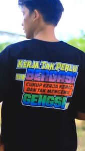 KAOS SABLON DTF KAOS KATA KATA  COTTON COMBED 24S (LEBIH TEBAL DARI 30S) ADEM NYAMAN DI PAKAI DAYA SERAP KERINGAT TINGGI