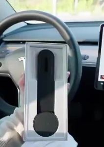 MeeGoo Magnetic Car Phone Holder Wireless Charging Easy Paste With Universal Compatibility for Dashboard Center Consol