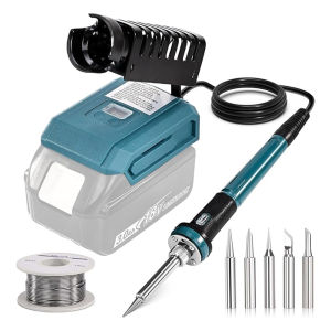 Cordless Soldering Iron 60W Wireless Electric Soldering Iron Welding Tool Stand Tip Temperature Fast for Makita 18V 21V Battery