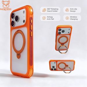 WIWU 360° Rotating Stand holder Anti-fall Magsafe Case for iPhone 18/17 Pro Max -anti-slip AeroShield Ultra