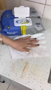 KDST 400Pcs Kitchen Wipes / Multipurpose Dish Cleaning Wipes / Degreasing Anti-Oil Table Removal Wiping Rag / Household Disposable Oil Stains Wiping Tissue COD
