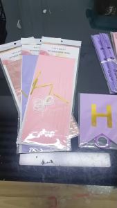 Purple Pink Birthday Party Decorations Set with Happy Birthday Banner Tissue Paper Pompoms Tassel Garland and Balloon Set