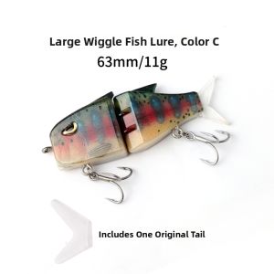 Mini Swing Swim Bait Bi-Swim Realistic Jointed Fish Upgrade Treble Hook