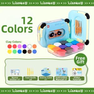 deli | Lightweight DIY Clay for Kindergarten Craft Bucket Packed Clay