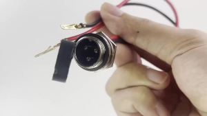 Cổng Sạc Xe Điện Lithium 3 Chân Đa Năng Đầu Nối Đực Cái Dành Cho Xe Tay Ga Điện Cáp Sạc Đầu Nối Hàng Không