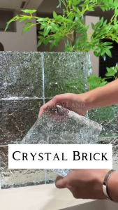 [SG THEJOYLAND] Crystal Glass Brick / Crystal Brick / Glass Brick / Brick Wall / Entrance Divider / Kitchen Divider / Bathroom Divider / Toilet Divider / Living Room Divider / Brick Partition / Transparent Wall / Transparent Brick