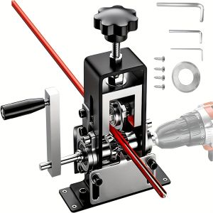 2-in-1 Wire Stripper Machine Hand Crank & Drill Driven Cable Stripper Tool for Heavy Duty Scrap Copper Recycling