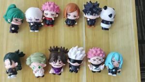 Bandai | 6pcs/set 7cm Jujutsu Kaisen Anime Action Figure Gojo Satoru Megumi Itadori Yuji Ryomen Sukuna Nanami Geto Suguru Cute Model Toys