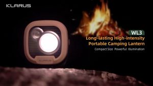 Đèn pin cắm trại KLARUS WL3 sáng 1500 lumen pin liền thân 13.500mAh sạc USB-C chức năng powerbank